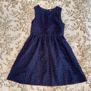 Elegant Navy Blue Kids Dress